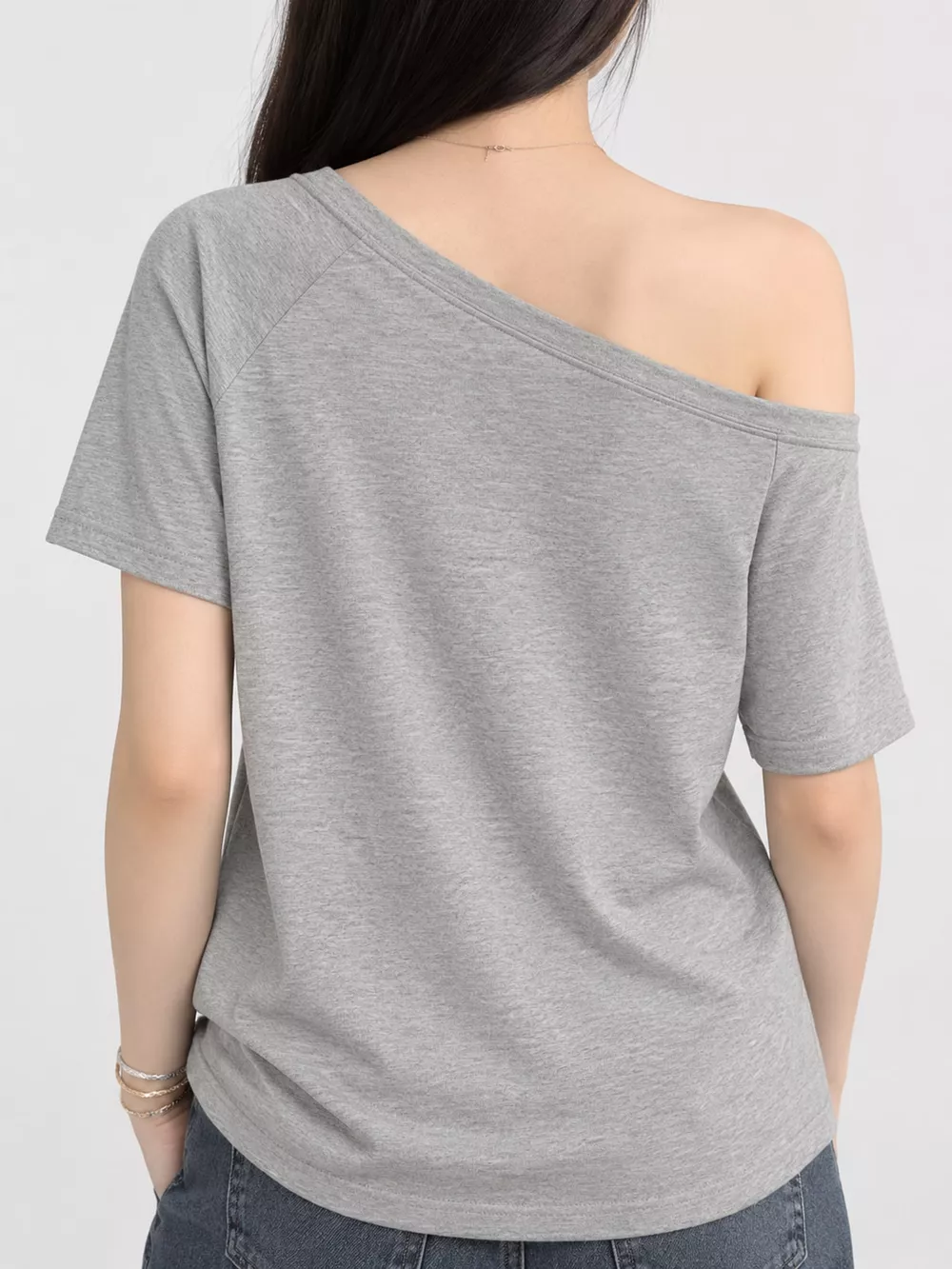 Boat Neck Short Sleeve T-Shirt, image 8