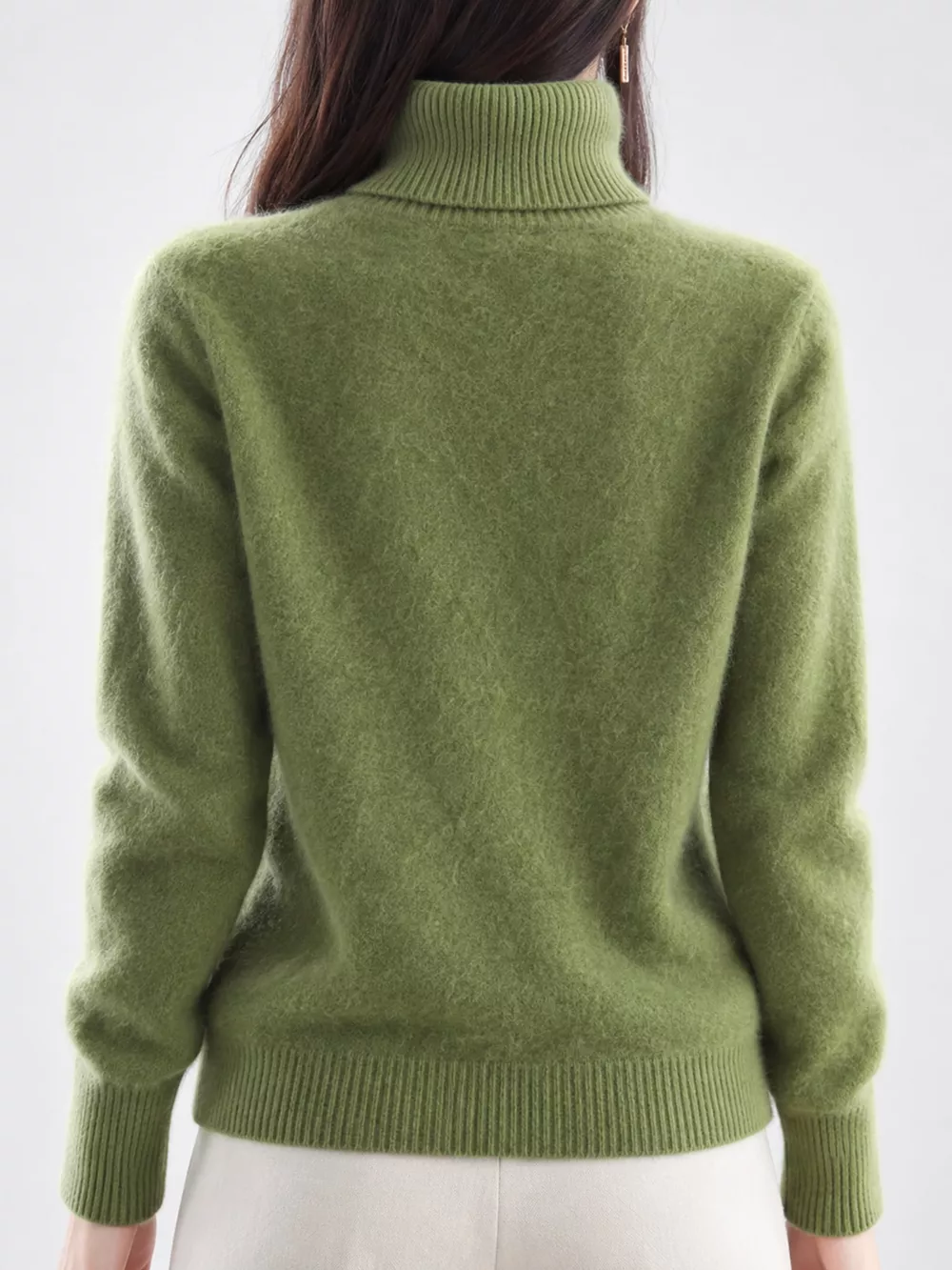 Full Size Turtleneck Long Sleeve Sweater Plus Size, image 54