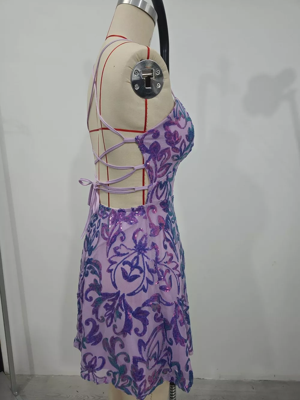 Sequin Embellished Mini Dress, image 5