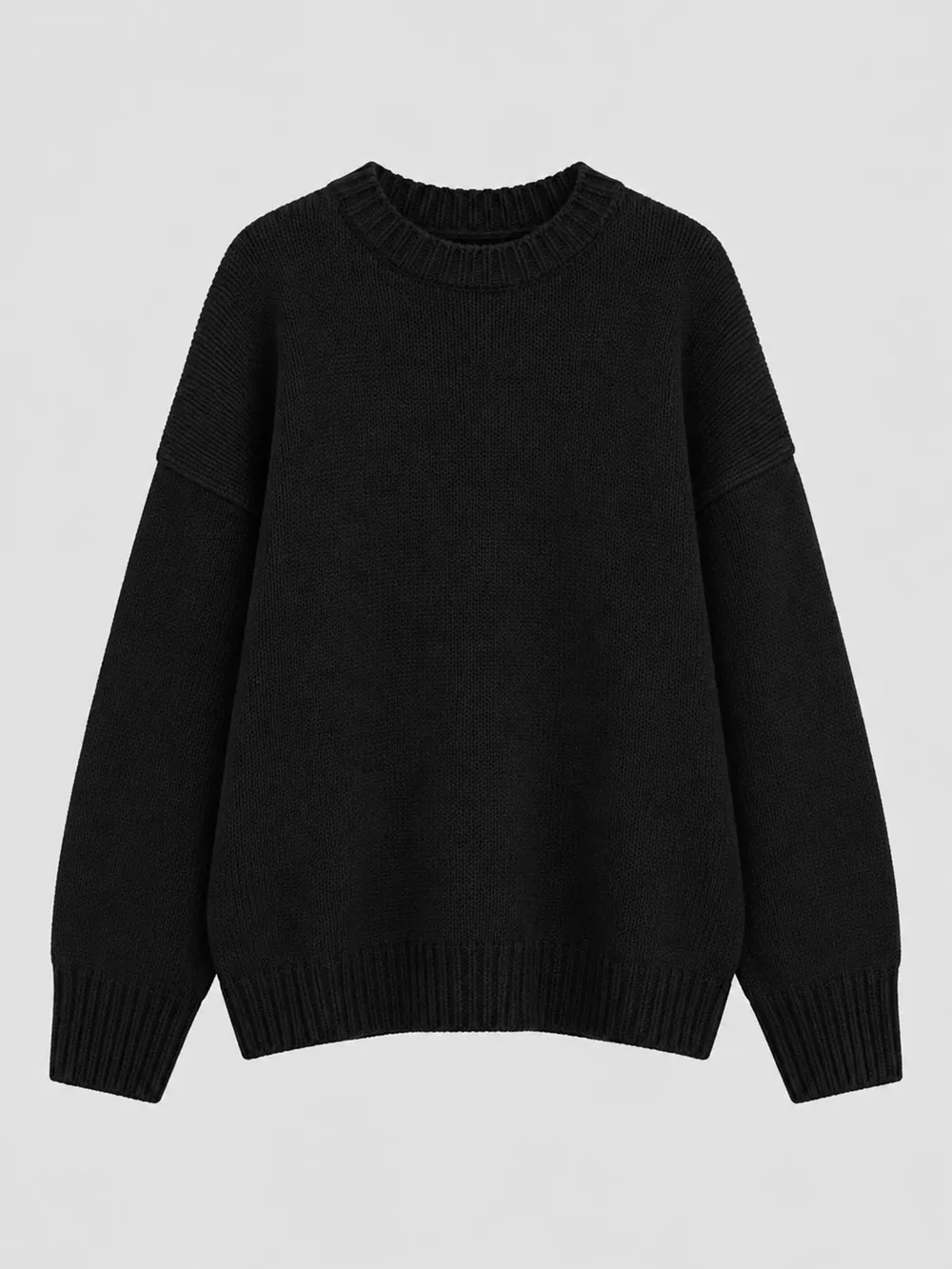 Round Neck Dropped Shoulder Sweater, image 15