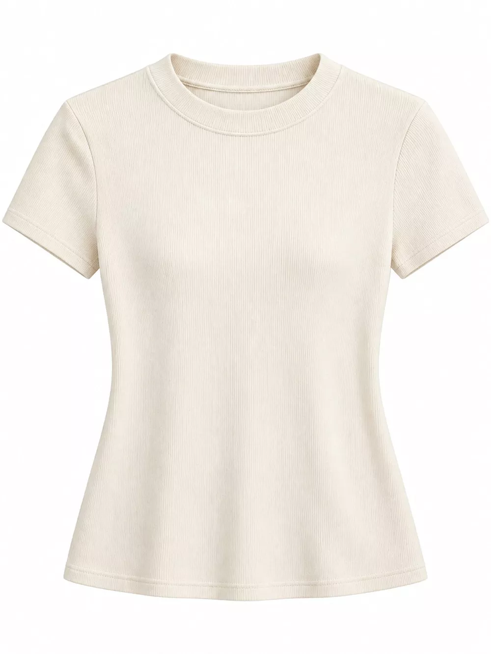 Slim-Fit Crew Neck Basic T-Shirt, image 21