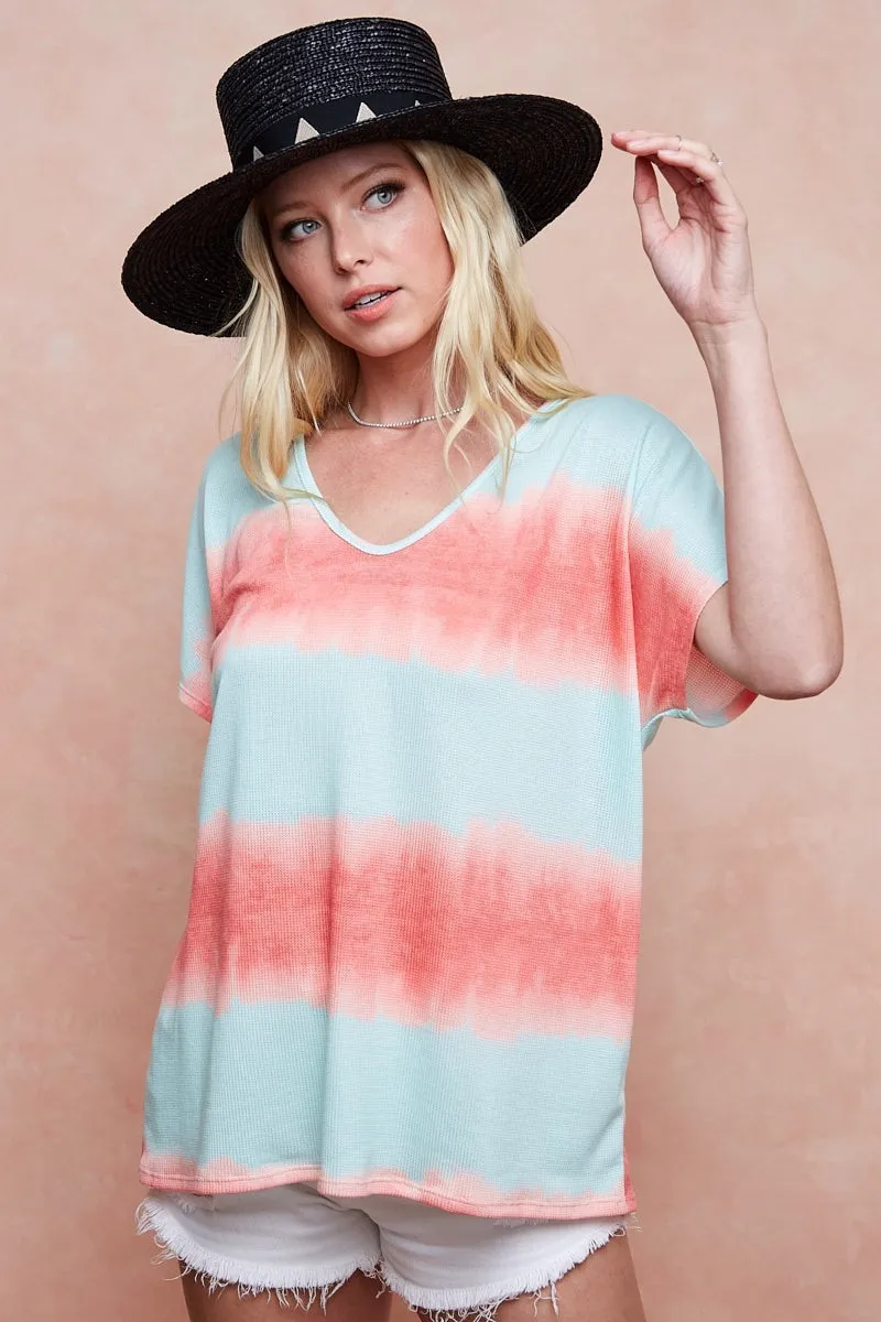 Tiedye Printed Hacci Knit Top, image 17
