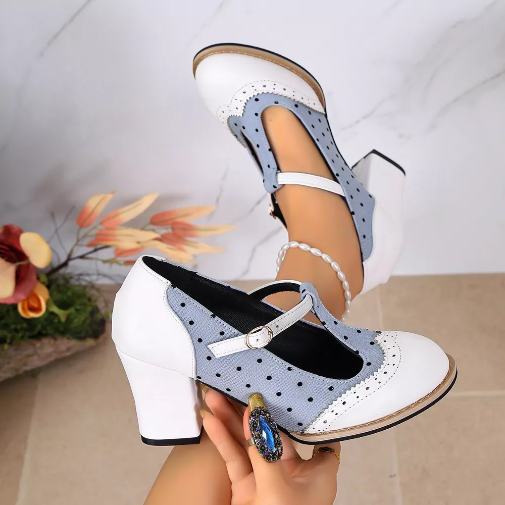 Point Toe Block Heels Pumps, image 9