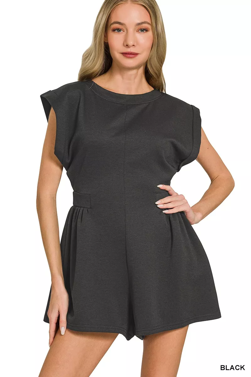 Scuba Open Back Rompers