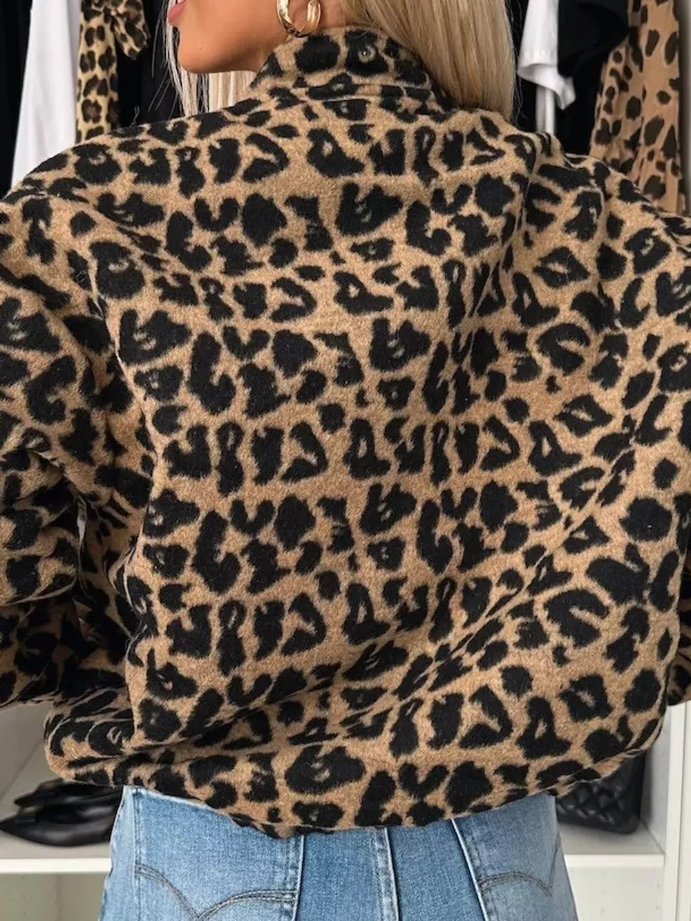 c Leopard Print Button-Down Jacket, image 5