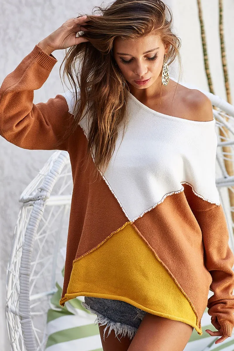 Color Block Geometric Sweater, image 20