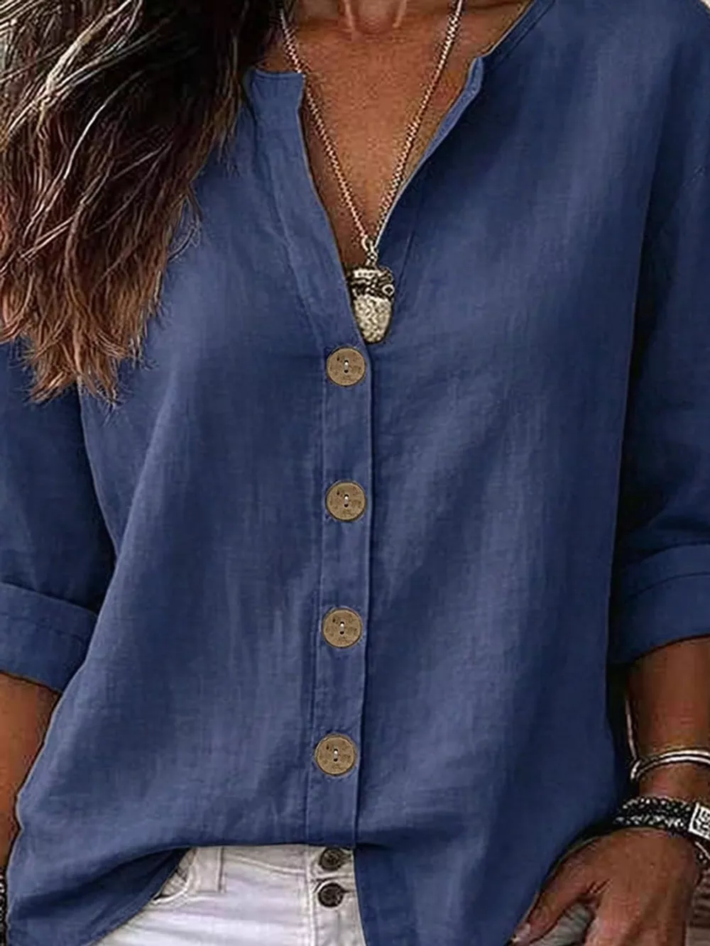 Notched Button Down Shirt, image 14