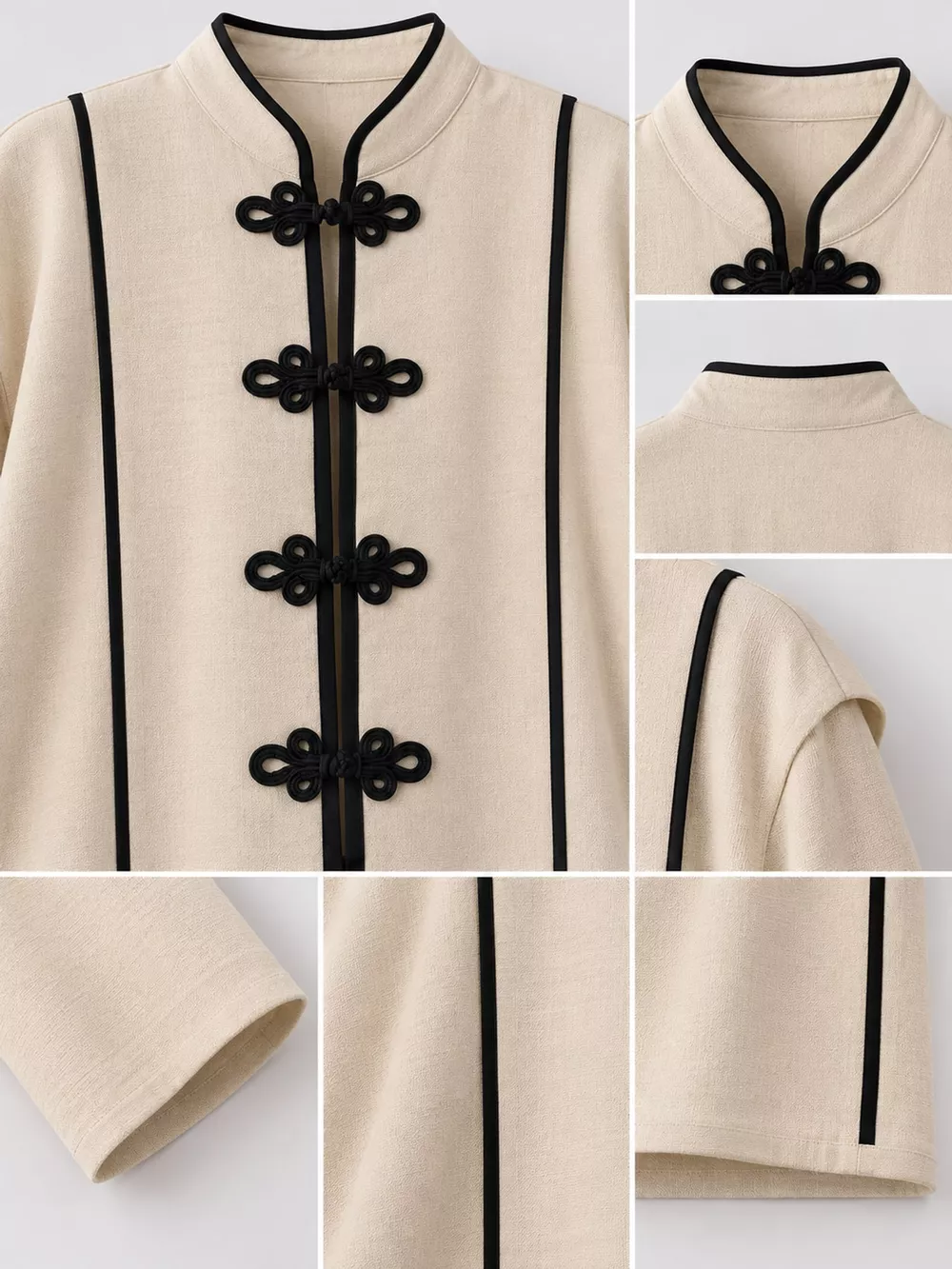 Chinese-Style Mandarin Collar Blouse, image 9