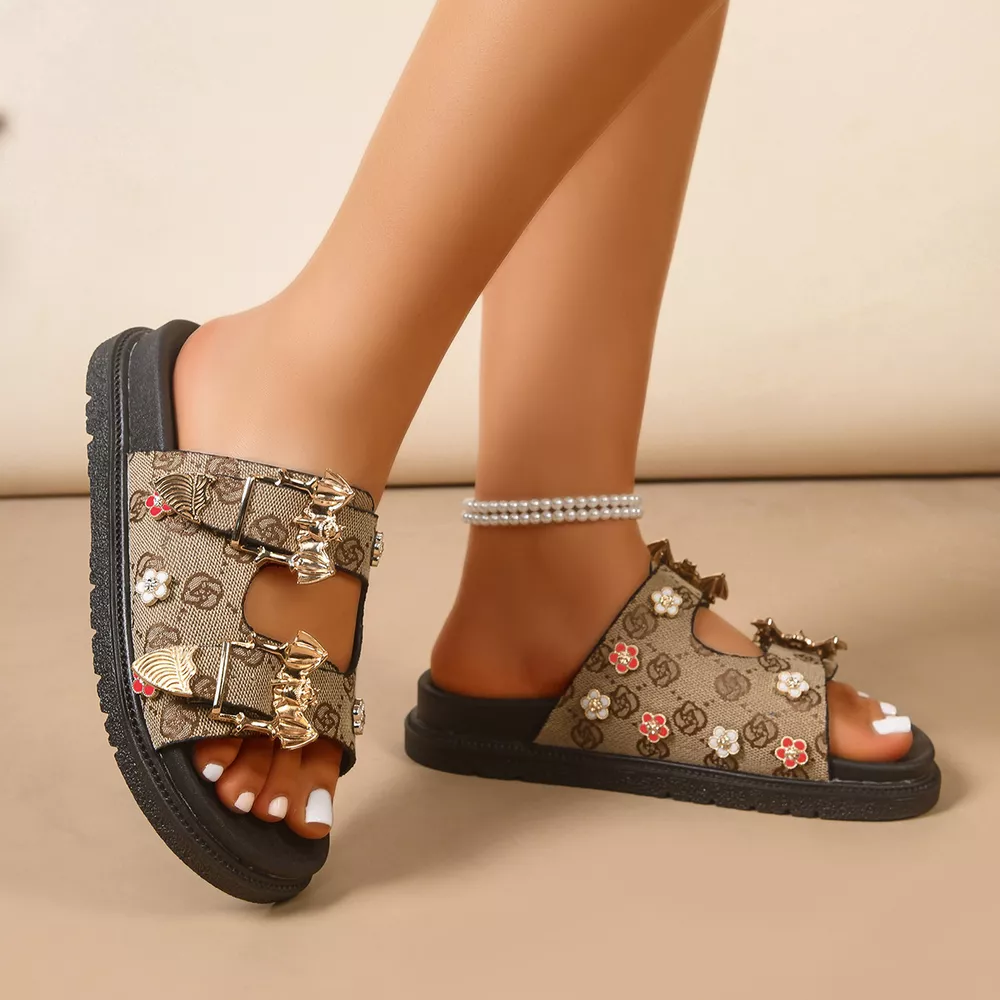 Open Toe Flats Sandals, image 3