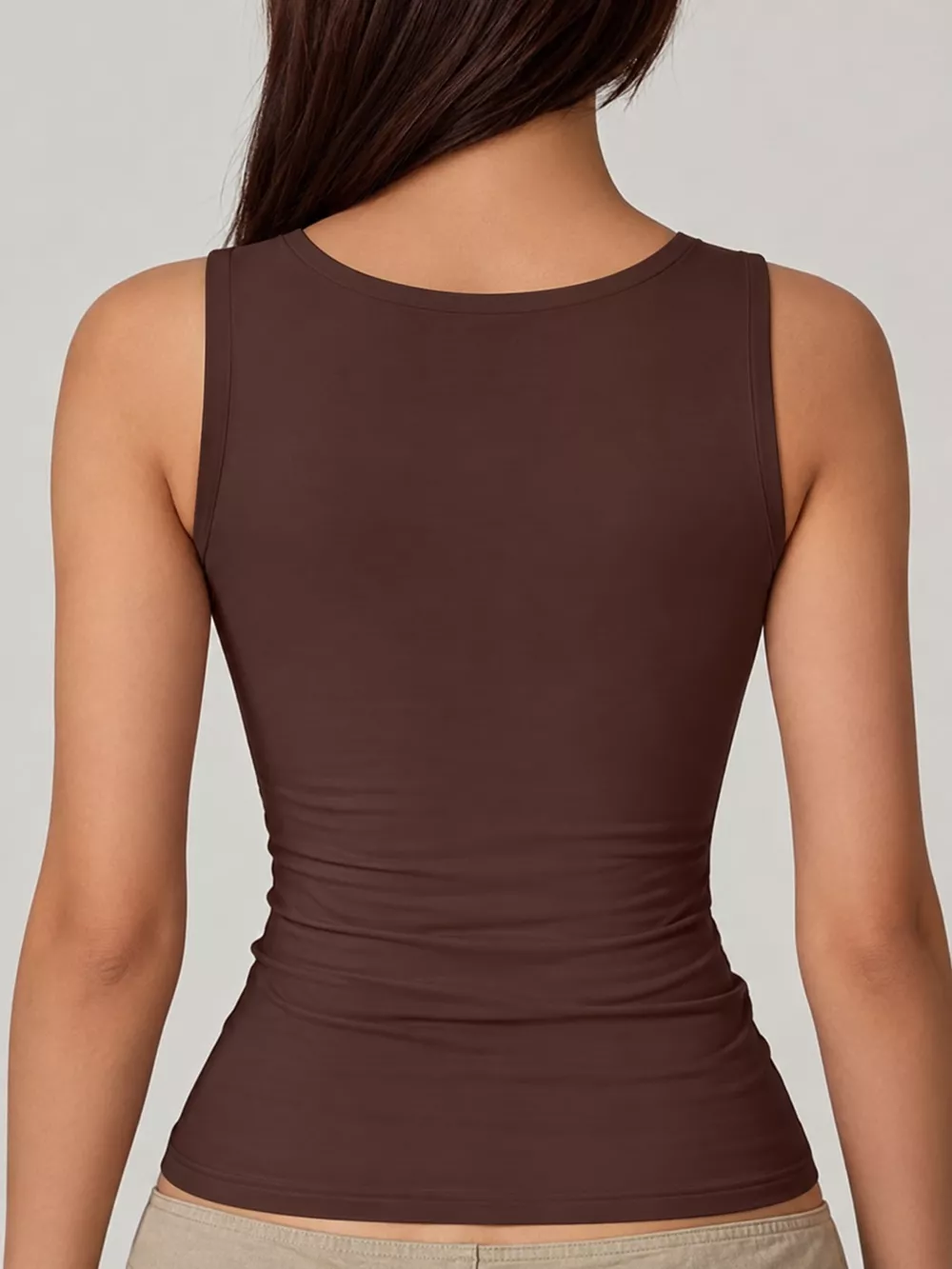 Square Neck Slim-Fit Tank, image 39