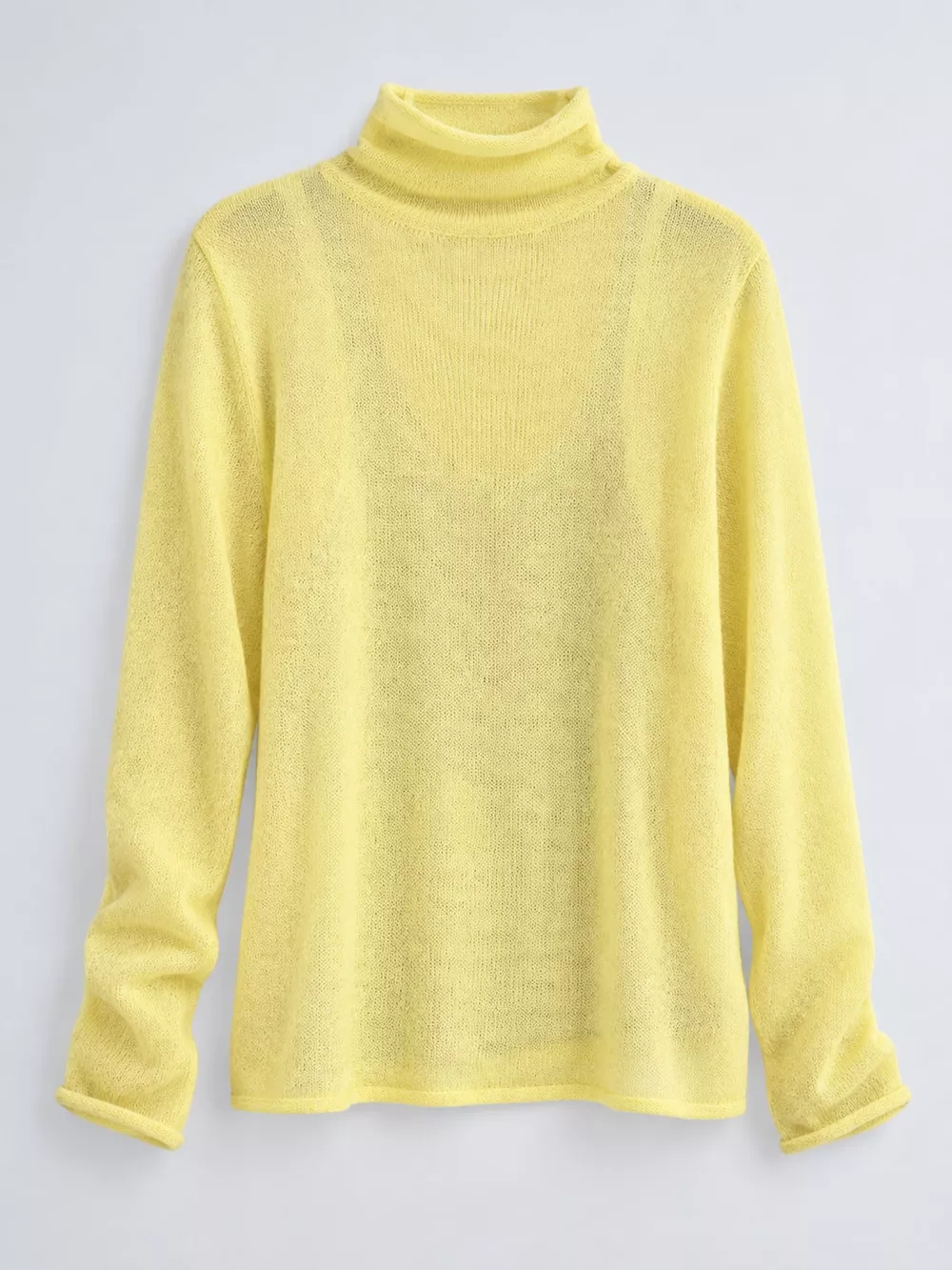 Sheer Turtleneck Knit Top, image 23