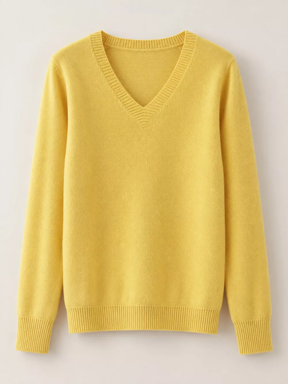 V-Neck Solid Color Sweater, image 11