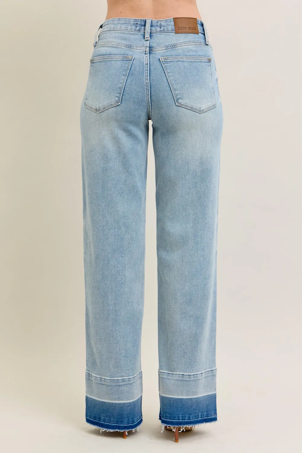 Full Size Mr Release Hem Wide Leg Jeans Plus Size, image 14