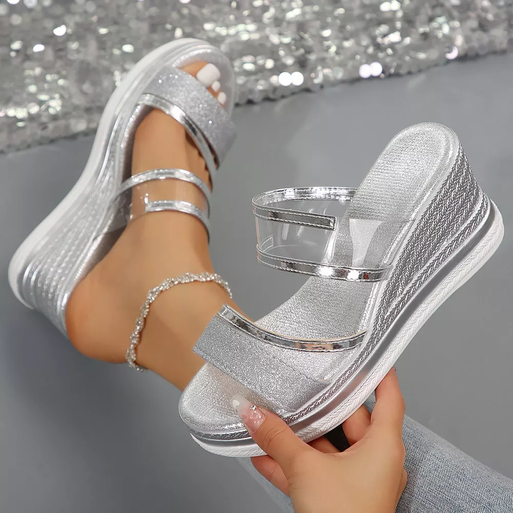 Open Toe Platform Wedge Sandals, image 7