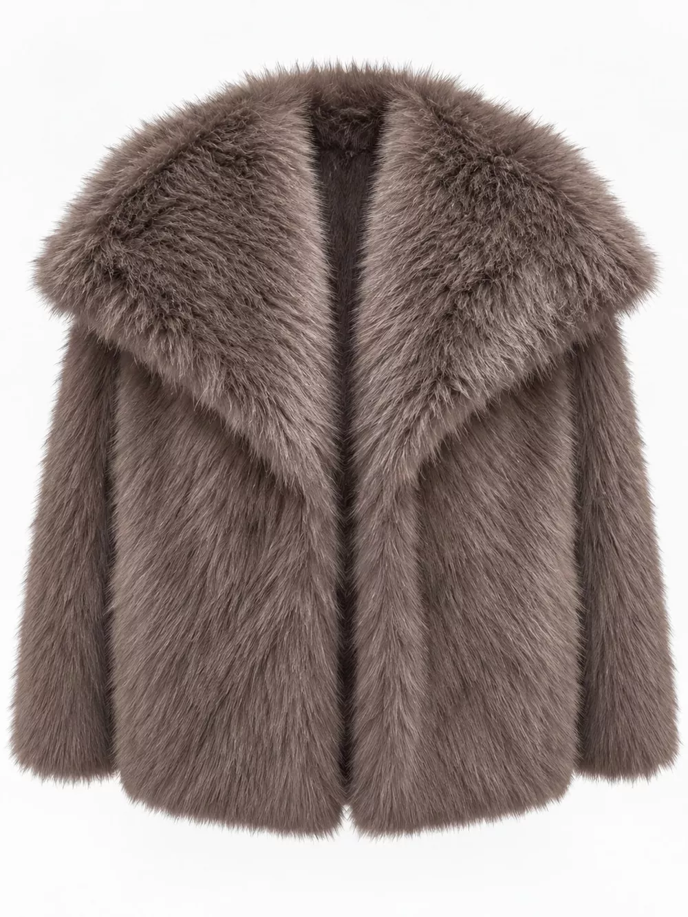 Fox Fur Collar Winter Outerwear, image 30