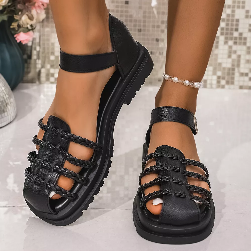 Round Toe Platform Sandals, image 5