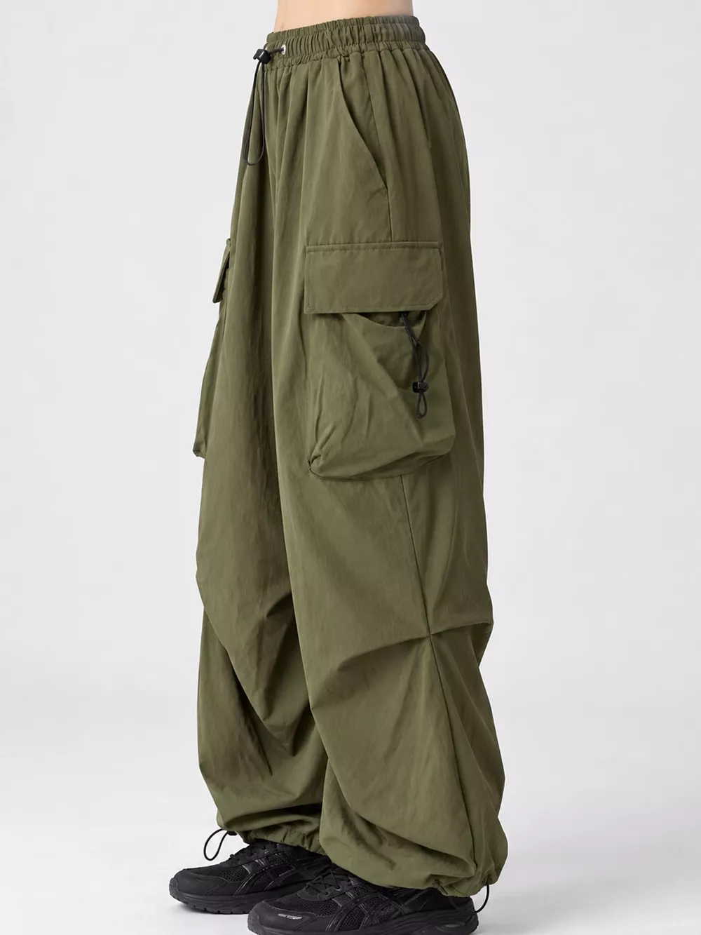 Full Size Drawstring Cargo Pants Plus Size, image 15