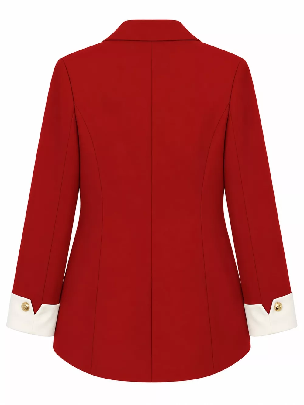 Full Size Single-Breasted Blazer with Gold Button Accents Plus Size, image 22