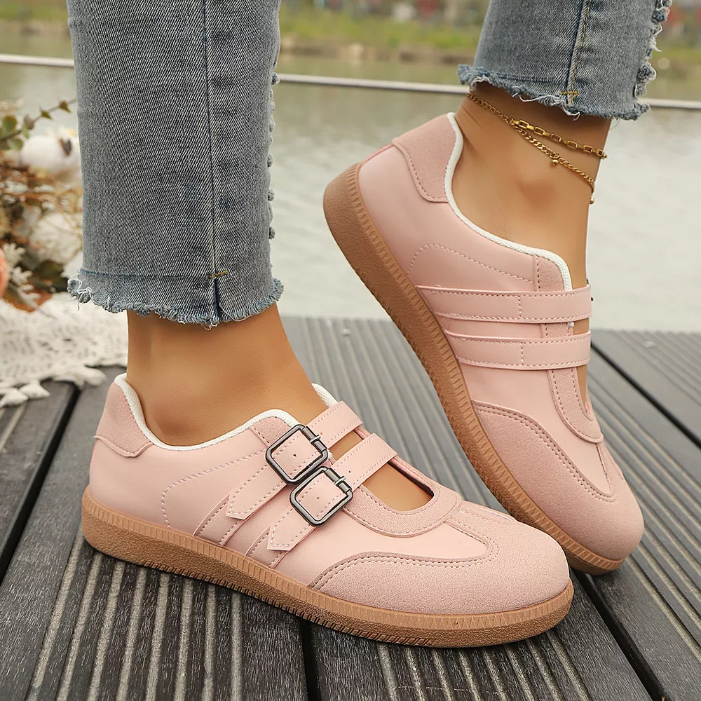 Buckle Strap Casual Sneakers, image 2