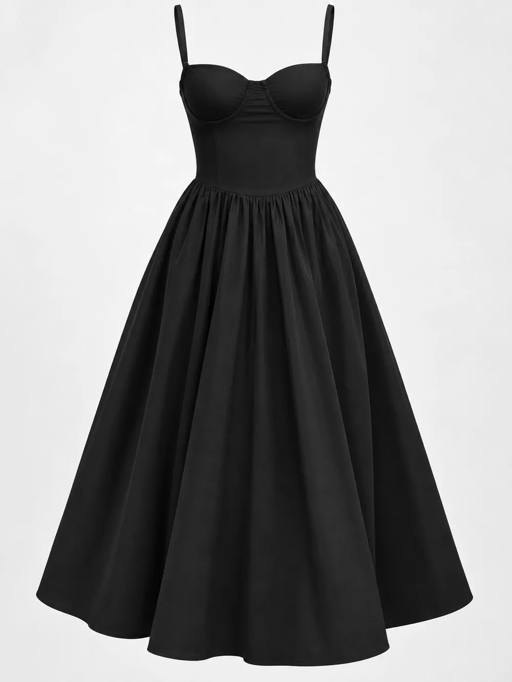 Sweetheart Neck Midi Cami Dress, image 25