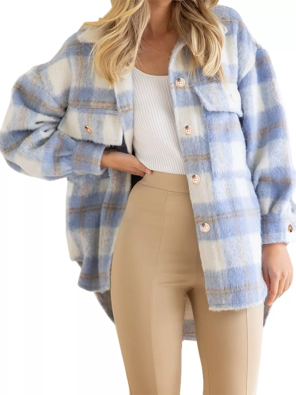Plaid Button-Down Jacket, image 4