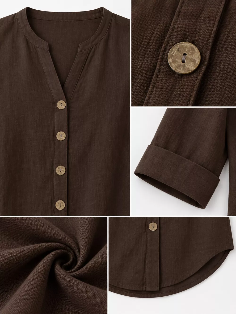 Notched Button Down Shirt, image 33