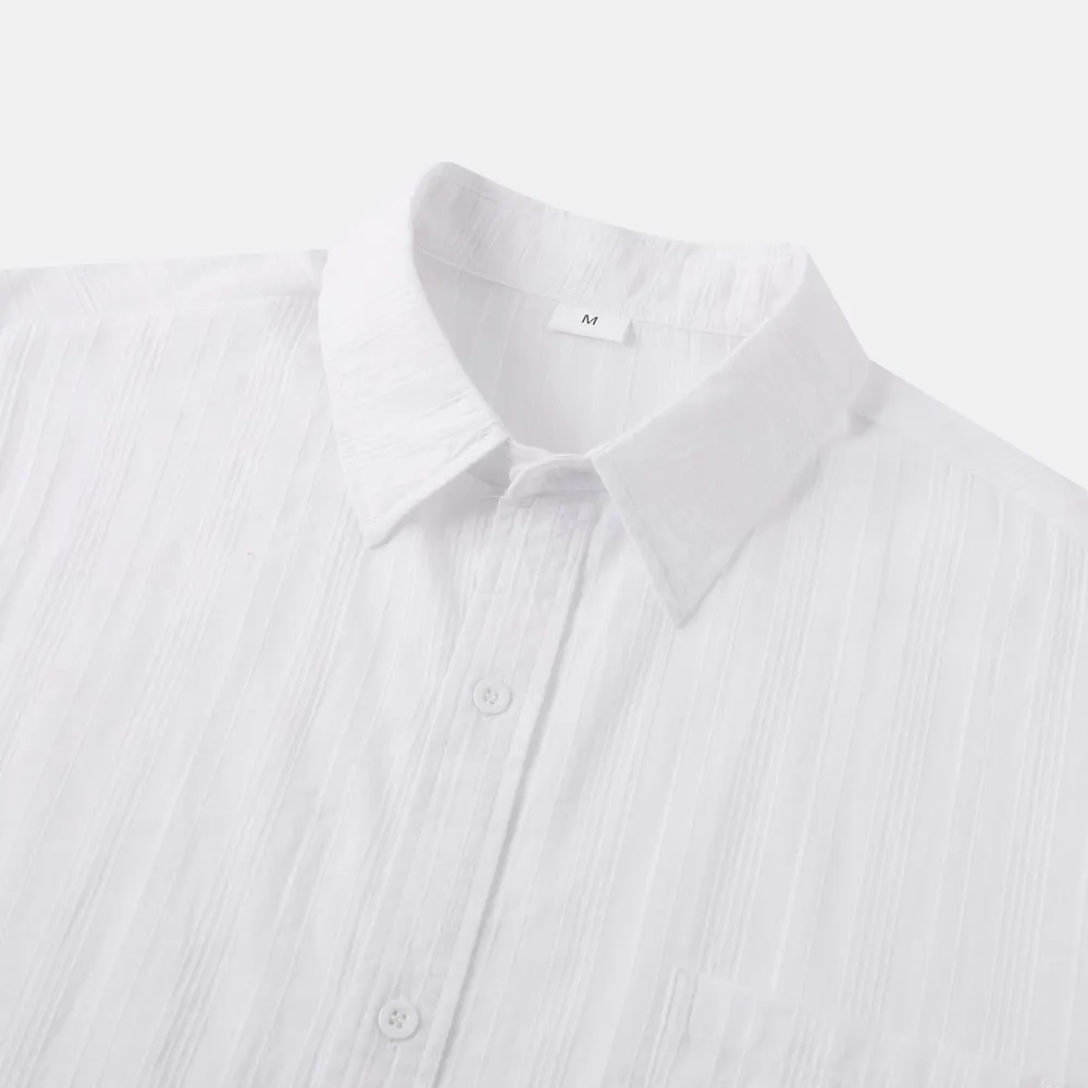 Men's Short Sleeve Button Down Shirt with Chest Pocket, image 20