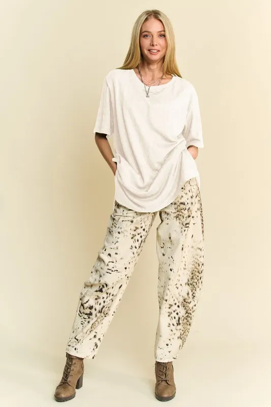 Short Sleeve Side Slit T-Shirt with Pockets, image 10