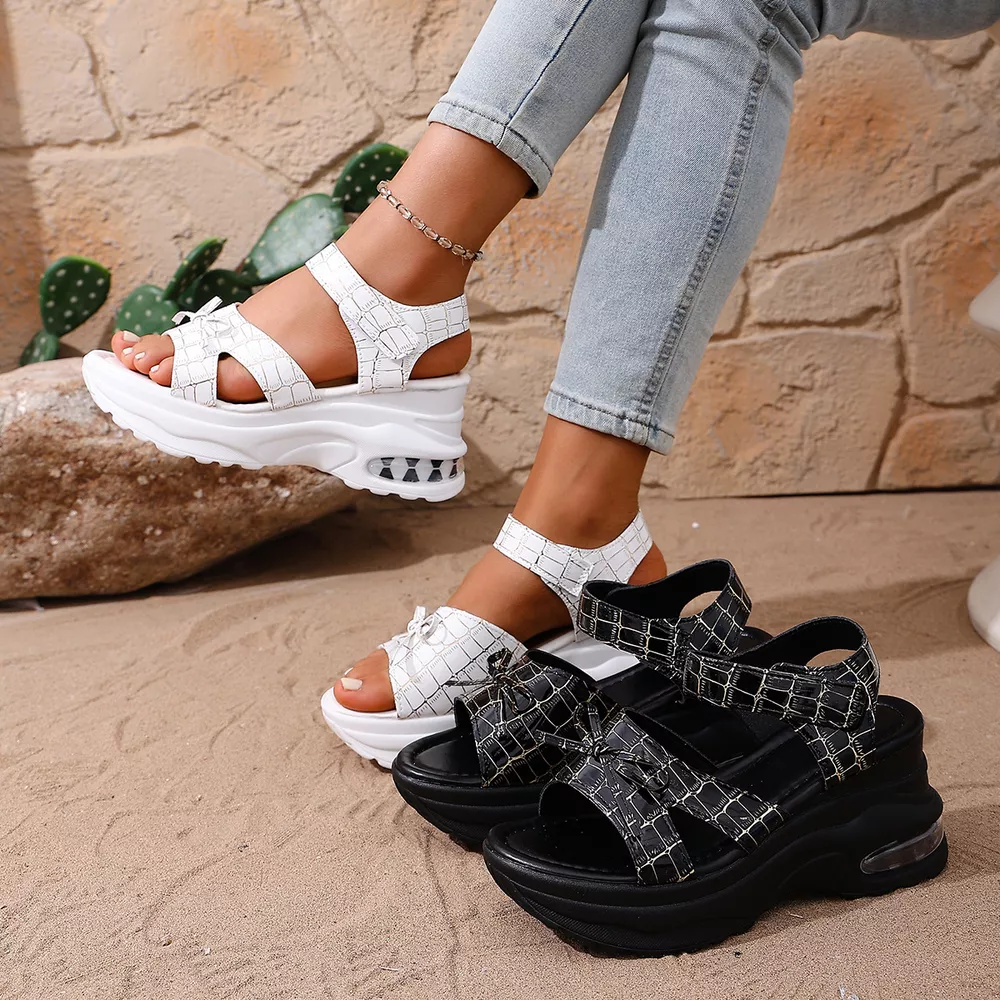 Open Toe Wedge Sandals, image 2