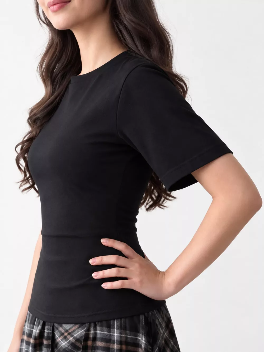 Round Neck Short Sleeve T-Shirt, image 2