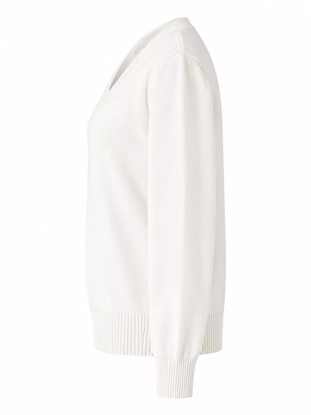 Full Size V-Neck Long Sleeve Sweater Plus Size, image 2