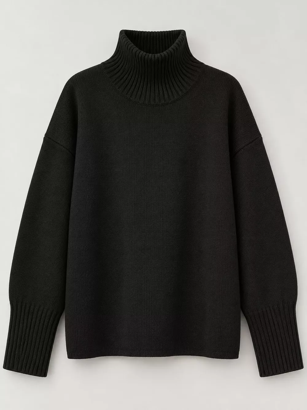 Turtleneck Dropped Shoulder Sweater, image 29