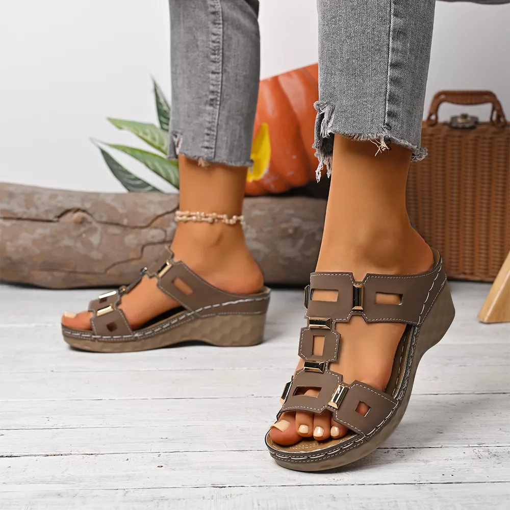 Open Toe Wedge Sandals, image 5
