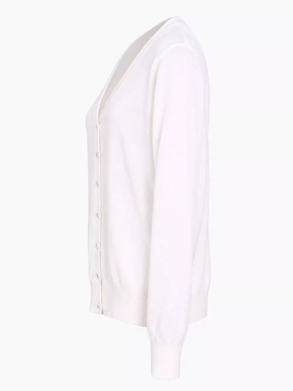 Classic V-Neck Button-Down Knit Cardigan, image 5