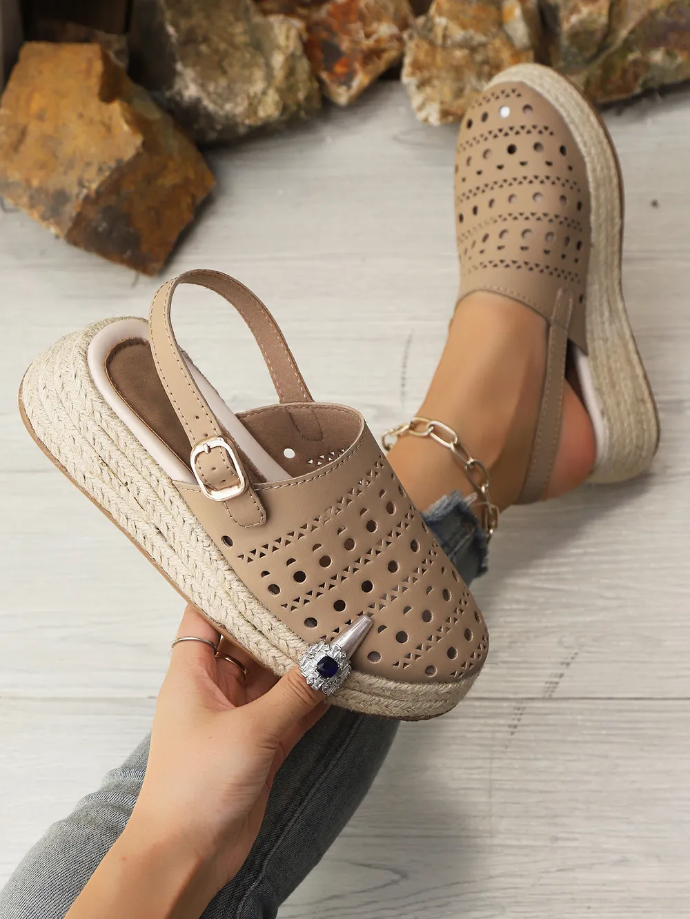 Hollow Out Platform Sandals, image 11