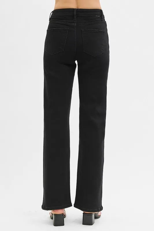 Full Size High Rise Wide Leg Jeans Plus Size, image 5