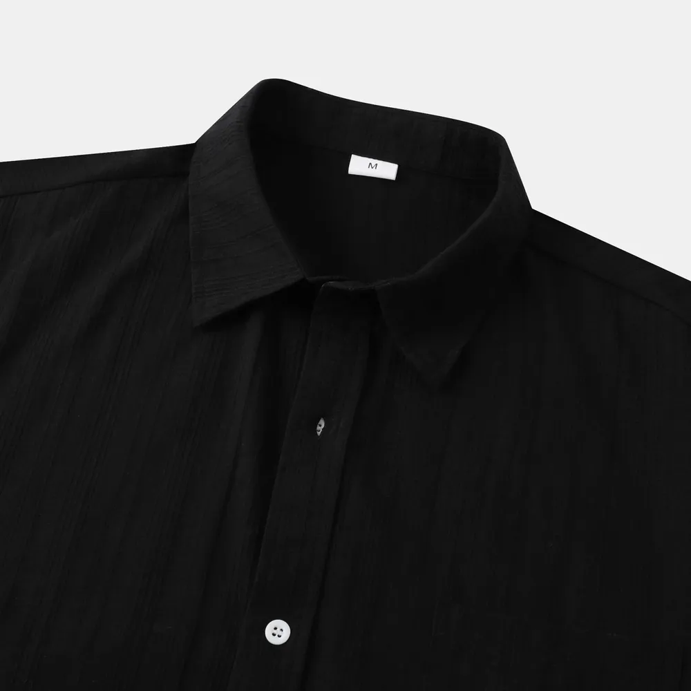 Men's Short Sleeve Button Down Shirt with Chest Pocket, image 14