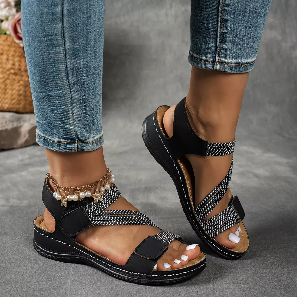 Open Toe Wedge Sandals, image 6