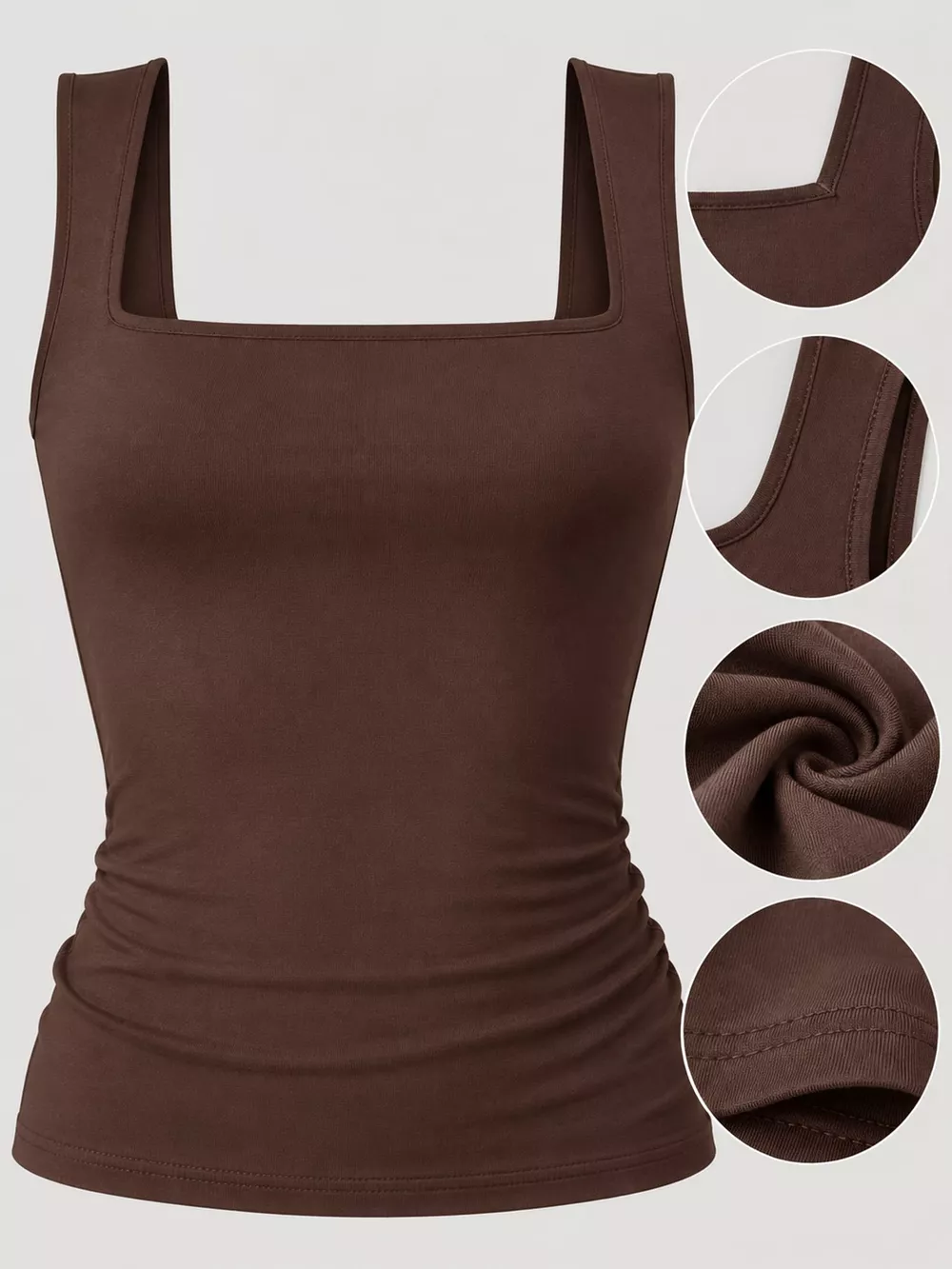Square Neck Slim-Fit Tank, image 41