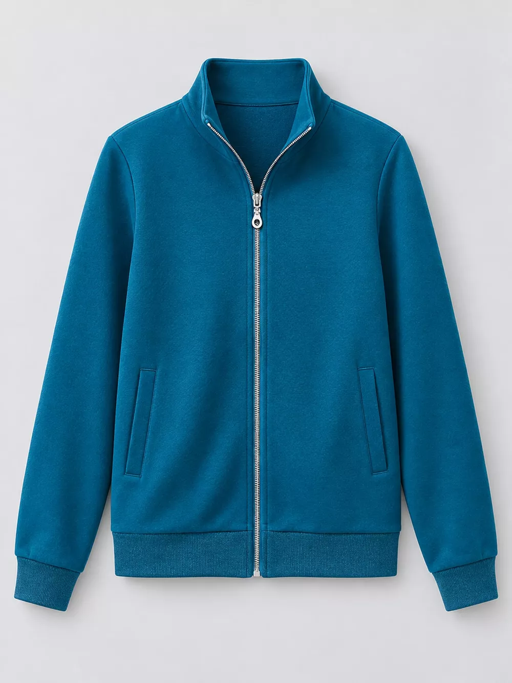 Full Size Stand-Collar Zip-Up Sweatshirt Plus Size, image 33