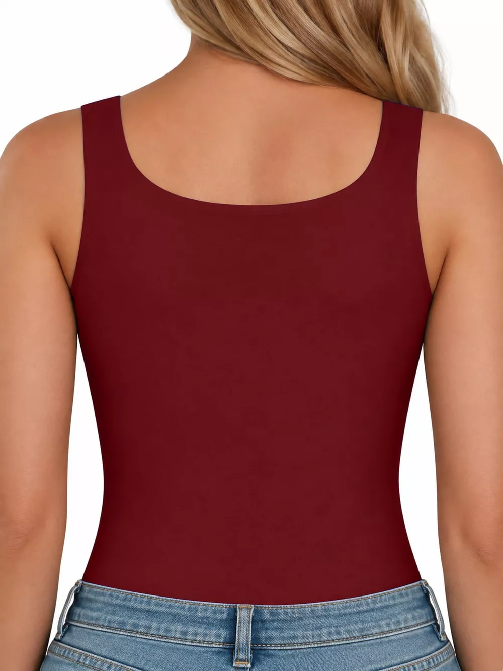 Square Neck Slim-Fit Tank, image 61