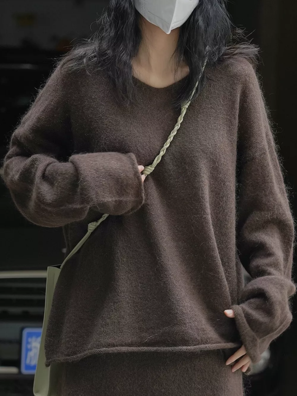 Round Neck Dropped Shoulder Sweater, image 16