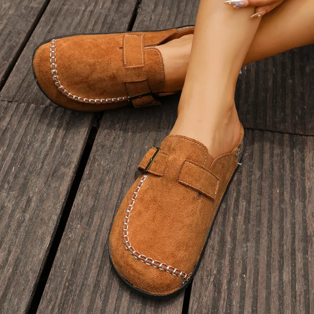 Round Toe Flats Sandals, image 3