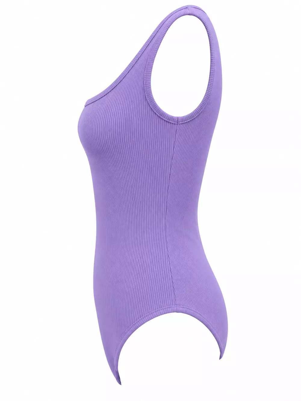 Full Size Ribbed Knit Sleeveless Scoop Neck Bodysuit Plus Size, image 28