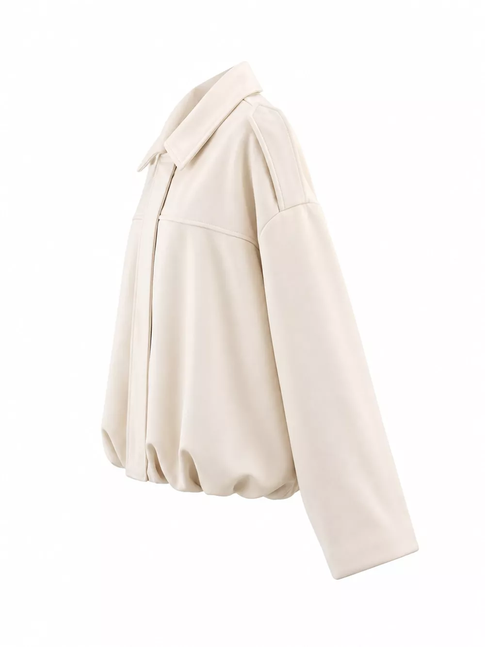 Elastic Hem Batwing Sleeve Jacket, image 17