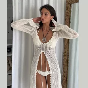 Ribbed Knit Long Sleeve Romper, image 19