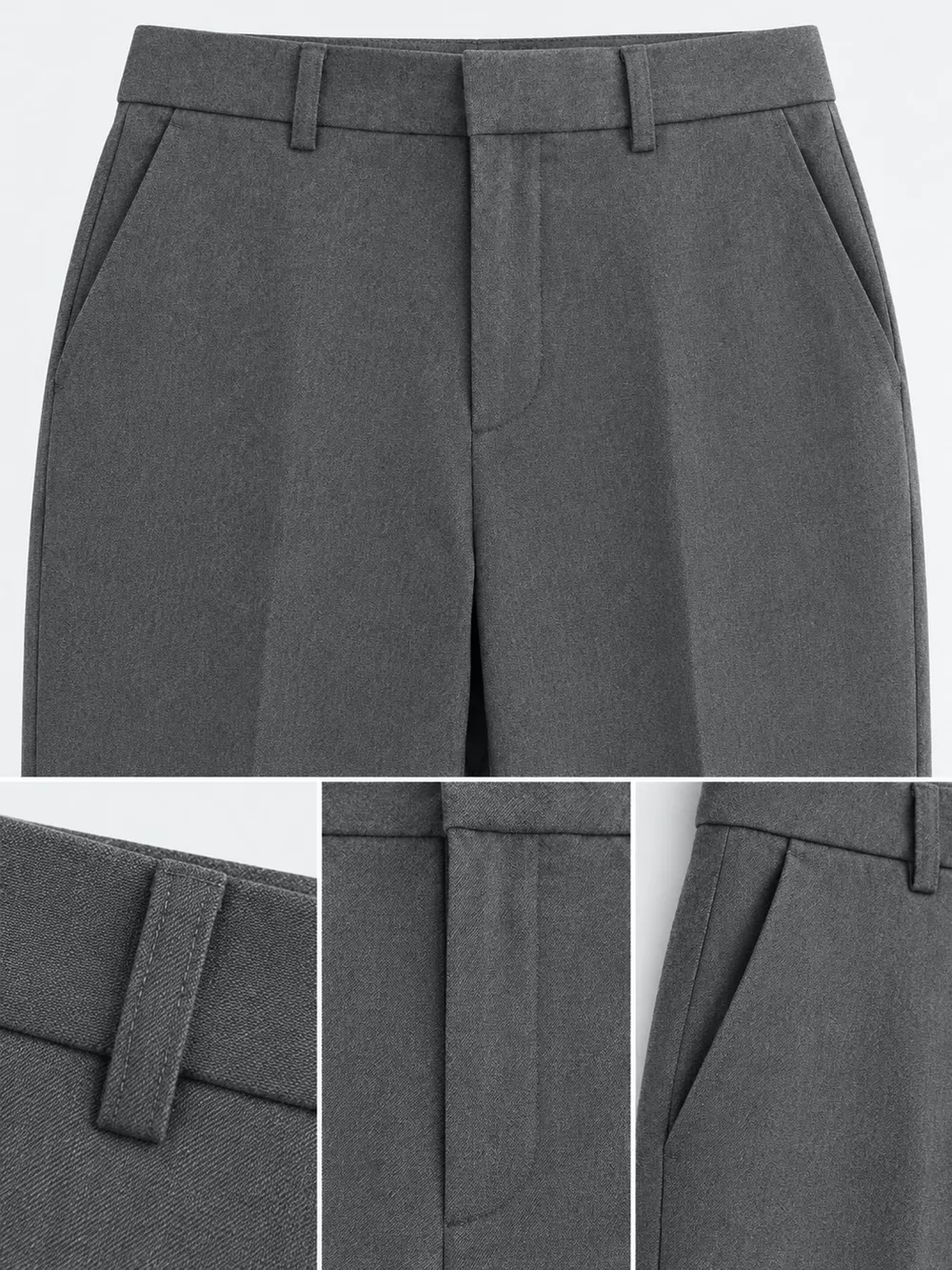 High-Waisted Straight Slim-Fit Pants, image 14