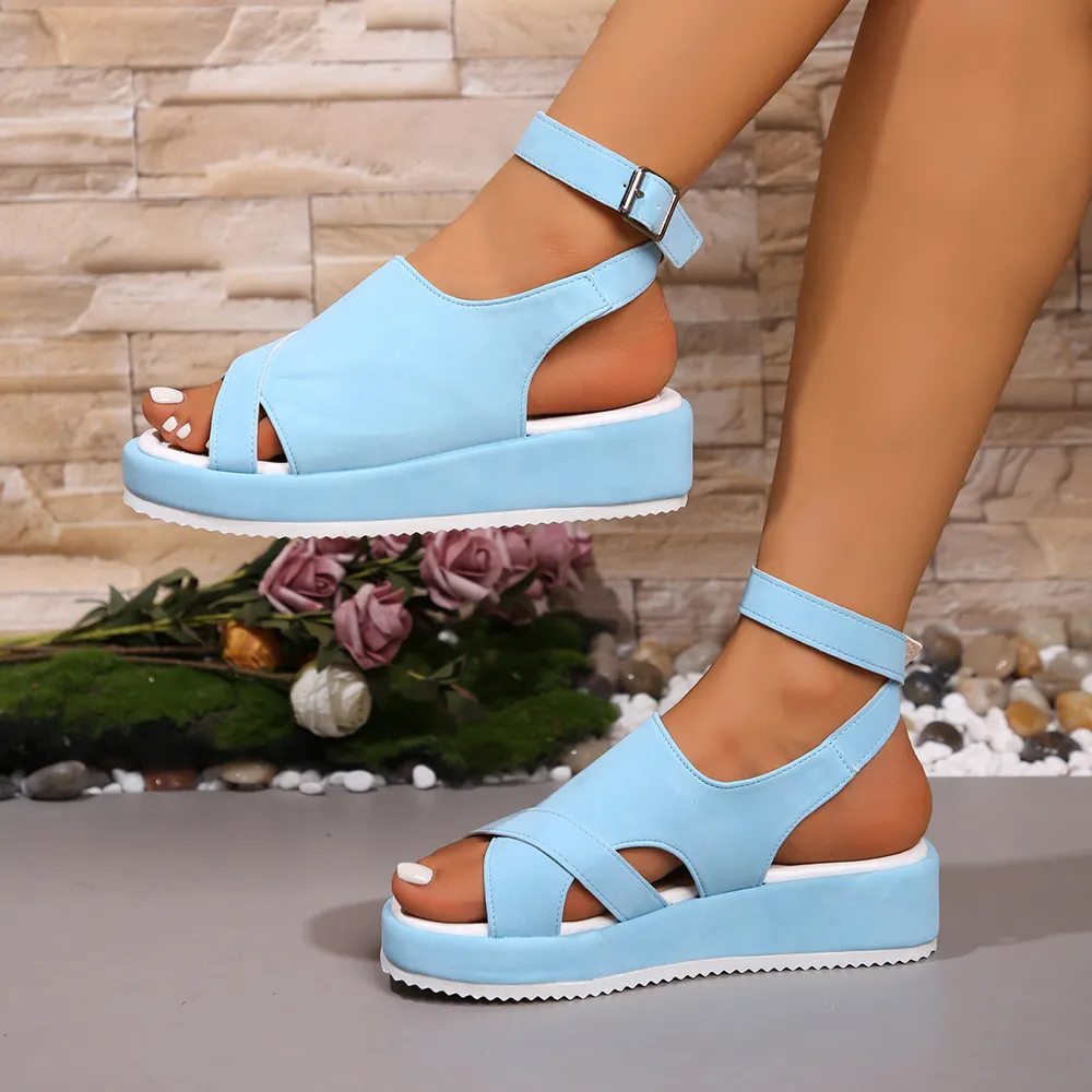 Platform Ankle Strap Comfort Sandals, image 12