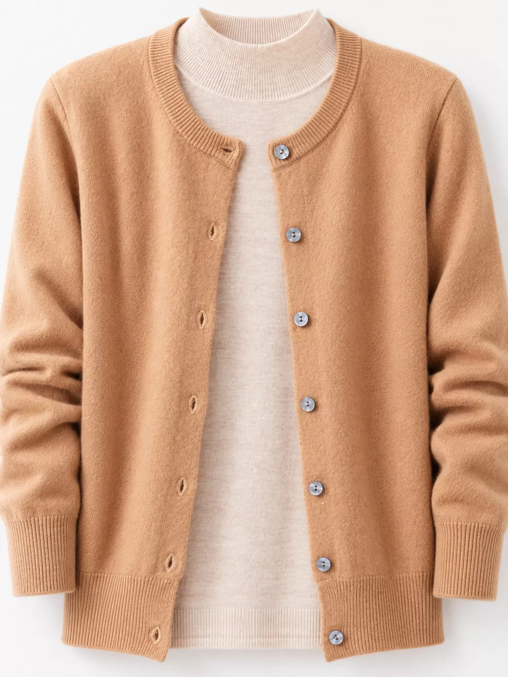 Crew Neck Button-Down Cardigan, image 55