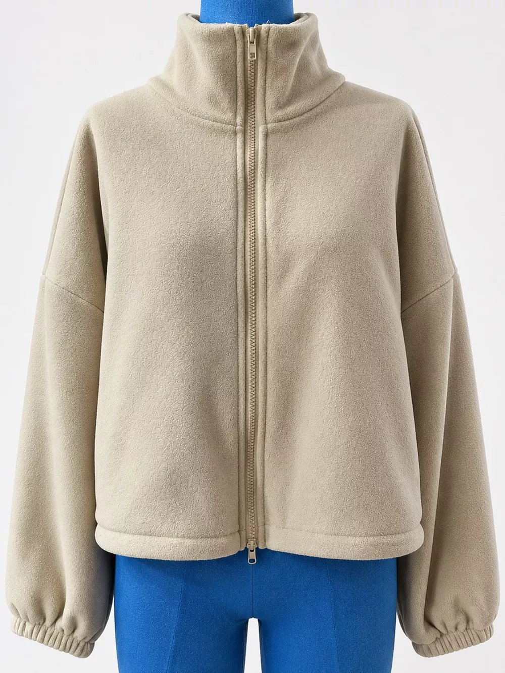 Drawstring Hem Zip Up Jacket, image 27